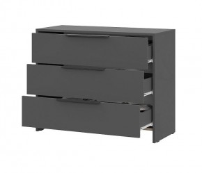 КАМЕЛИЯ 1 Серия 2 Комод 3 ящика Графит серый в Игриме - igrim.mebel24.online | фото 3