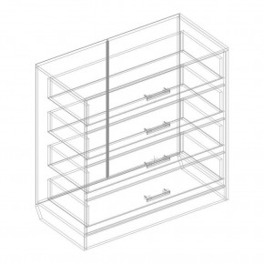 Комод с 4 ящиками "Милана" в Игриме - igrim.mebel24.online | фото 3