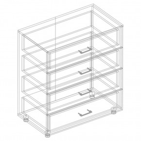 Комод с 4 ящиками "Сандра" в Игриме - igrim.mebel24.online | фото 3