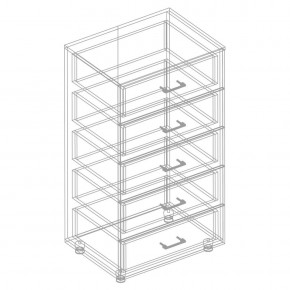 Комод с 5 ящиками "Сандра" в Игриме - igrim.mebel24.online | фото 2