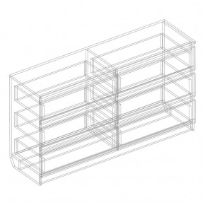 Комод с 6 ящиками 1200 "Бьянко" (Белый лофт) в Игриме - igrim.mebel24.online | фото 3
