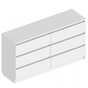Комод с 6 ящиками 1400 "Бьянко" (Белый лофт) в Игриме - igrim.mebel24.online | фото