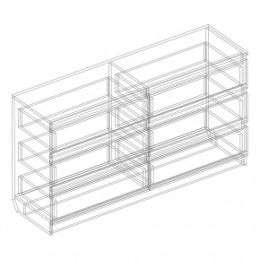 Комод с 6 ящиками 1400 "Бьянко" (Белый лофт) в Игриме - igrim.mebel24.online | фото 3