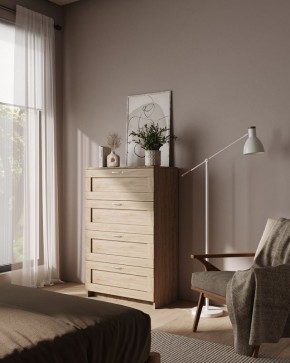 Комод СИРИУС с четырьмя ящиками, цвет Дуб Сонома в Игриме - igrim.mebel24.online | фото