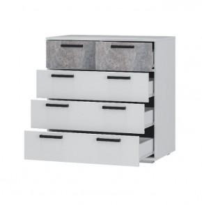 Комод Стандарт-5 NEW (белый/цемент светлый) в Игриме - igrim.mebel24.online | фото 2