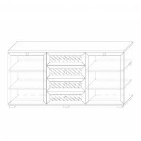 Комодино (фасады глухие) Парма Нео в Игриме - igrim.mebel24.online | фото 2