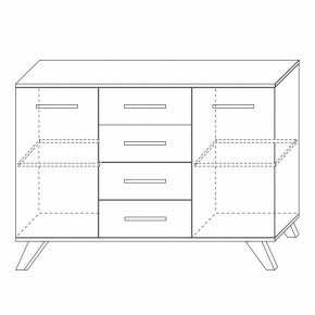 Комодино Вега Скандинавия в Игриме - igrim.mebel24.online | фото 3