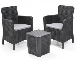 Комплект мебели Трентон балкон (Trenton Balcony graphite) графит в Игриме - igrim.mebel24.online | фото