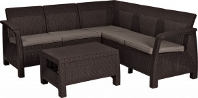 Комплект мебели угловой Корфу Релакс Сет (CORFU II RELAX SET) коричневый в Игриме - igrim.mebel24.online | фото 2