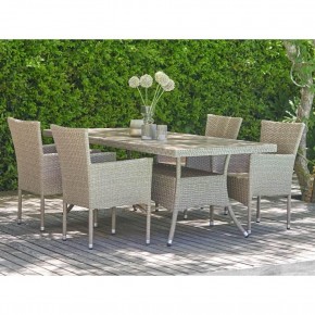 Комплект плетеной мебели AM-196/T196 Beige 4Pcs (4+1) в Игриме - igrim.mebel24.online | фото