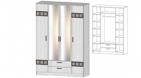 КОСТА-РИКА Шкаф 4-х створчатый (анкор светлый) в Игриме - igrim.mebel24.online | фото