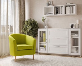 Кресло для отдыха Тунне жёлто-зелёное, ткань рогожка в Игриме - igrim.mebel24.online | фото 3