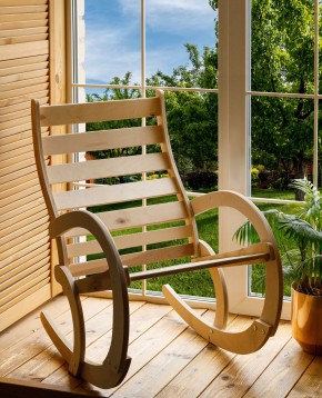 Кресло качалка не окрашенное ВЕНЕЦИЯ кресло маятниковое в Игриме - igrim.mebel24.online | фото