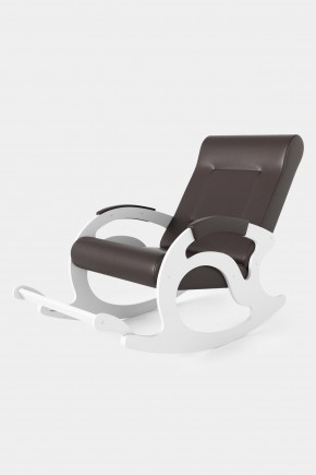 Кресло-качалка Тироль 12-К-В (экокожа/белые) ВЕНГЕ в Игриме - igrim.mebel24.online | фото 2