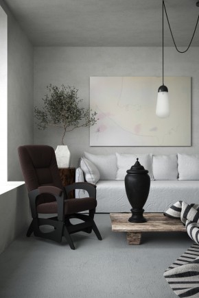 Кресло маятниковое Леон 29-Т-Ш (ткань/шоколад) в Игриме - igrim.mebel24.online | фото