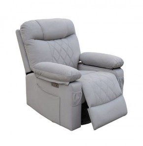 Кресло-реклайнер БРИСТОЛЬ (ткань светло-серый) в Игриме - igrim.mebel24.online | фото 3