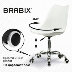 Кресло стул BRABIX "Eames MG-310 CH", хром, пластик белый, экокожа белая, 532923 в Игриме - igrim.mebel24.online | фото 7