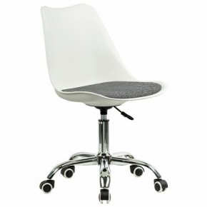 Кресло стул BRABIX "Eames MG-310 CH", хром, пластик белый, ткань серая, 532924 в Игриме - igrim.mebel24.online | фото 2