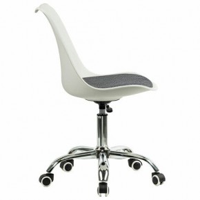 Кресло стул BRABIX "Eames MG-310 CH", хром, пластик белый, ткань серая, 532924 в Игриме - igrim.mebel24.online | фото 3