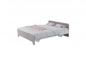 Кровать 1,6 VICTOR + основание (Белый-Бетон) в Игриме - igrim.mebel24.online | фото 2