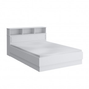 Кровать 1600 Париж с настилом (Белый тиснение) в Игриме - igrim.mebel24.online | фото 2
