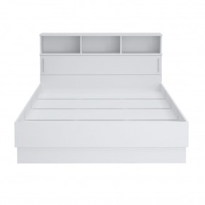 Кровать 1600 Париж с настилом (Белый тиснение) в Игриме - igrim.mebel24.online | фото 3