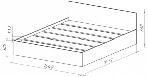 НИЦЦА-14 Кровать 1600 с настилом ЛДСП (НЦ.14) в Игриме - igrim.mebel24.online | фото 3