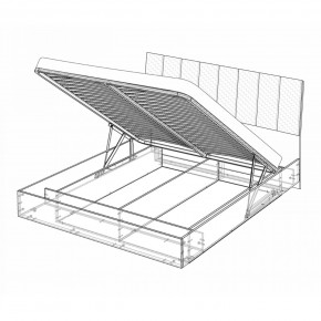 Кровать-7 с подъёмным основанием 1400 Марсель в Игриме - igrim.mebel24.online | фото 4