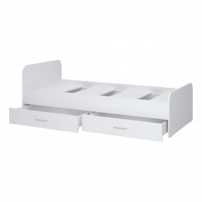 Кровать 900 Париж с настилом (Белый тиснение) в Игриме - igrim.mebel24.online | фото 2