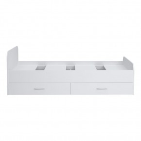 Кровать 900 Париж с настилом (Белый тиснение) в Игриме - igrim.mebel24.online | фото 3