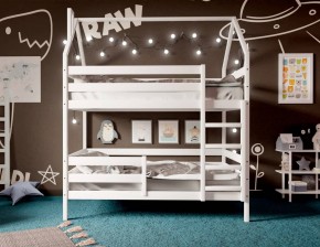 Кровать-домик двухъярусная 80*190 Белый в Игриме - igrim.mebel24.online | фото 2