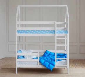 Кровать-домик двухъярусная 80*190 Белый в Игриме - igrim.mebel24.online | фото 4