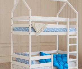 Кровать-домик двухъярусная 80*190 Белый в Игриме - igrim.mebel24.online | фото 6