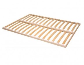 Кровать двойная №2 (универсальная 1.4х2.0) Серия 2 + основание (Белый/Бежевый ткань/Квадро Бежевый ткань) в Игриме - igrim.mebel24.online | фото 3