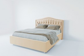 Кровать Калининград с ПМ 1400 (экокожа бежевая) в Игриме - igrim.mebel24.online | фото 2