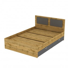 Кровать Ольга L35 (1400) 4 ящика (ДВ-Графит) в Игриме - igrim.mebel24.online | фото