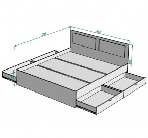 Кровать Ольга L36 (1800) 4 ящика в Игриме - igrim.mebel24.online | фото 2