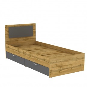 Кровать Ольга L48 (900) 2 ящика (ДВ-Графит) в Игриме - igrim.mebel24.online | фото