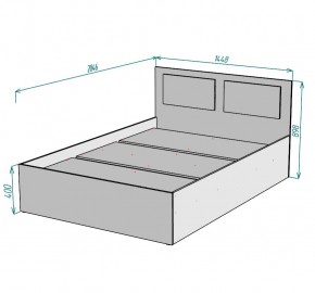 Кровать Ольга L50 (1400) в Игриме - igrim.mebel24.online | фото 2