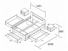 Кровать полутораспальная Стелла 140 СТЛ.132.07М в Игриме - igrim.mebel24.online | фото 2