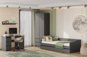 Кровать КР 2 + основание ДСП Лайт (универсальная) Графит в Игриме - igrim.mebel24.online | фото 5