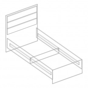 Кровать "Милана" с мягкой спинкой БЕЗ основания 900х2000 в Игриме - igrim.mebel24.online | фото 2