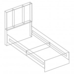 Кровать "Сандра" БЕЗ основания 900х2000 в Игриме - igrim.mebel24.online | фото 2