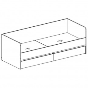 Кровать с 2 ящиками "Бьянко" 800х2000 в Игриме - igrim.mebel24.online | фото 3
