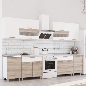 Кухня Айсбери 2.4 м (Белый/Дуб Сонома) в Игриме - igrim.mebel24.online | фото
