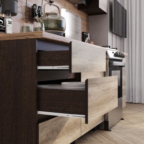 Кухня Энигма 1.6 м (венге/дуб каньон) в Игриме - igrim.mebel24.online | фото 2