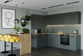 Кухня угловая Антрацит 2600х1600 (Стол. 38мм) в Игриме - igrim.mebel24.online | фото 1