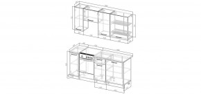 Кухонный гарнитур Белый Глянец 1800 (Стол. 38мм) в Игриме - igrim.mebel24.online | фото 2