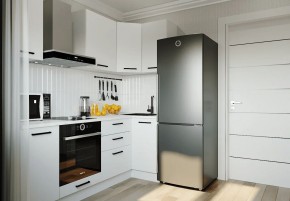 Кухонный гарнитур Белый Глянец 2200*1000 (Стол. 26мм) в Игриме - igrim.mebel24.online | фото 1