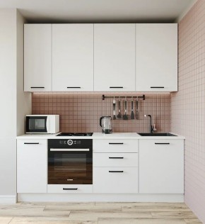 Кухонный гарнитур Белый Глянец 2200 h950 (Стол. 38мм) в Игриме - igrim.mebel24.online | фото 1